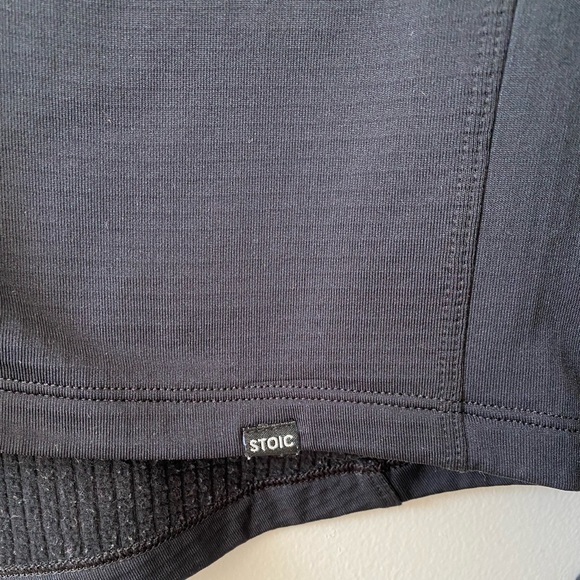 Stoic Full Zip Jacket Large Fleece lined Black - Picture 4 of 5